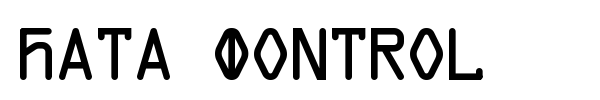 Data Control font