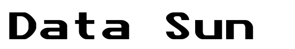 Data Sun font preview