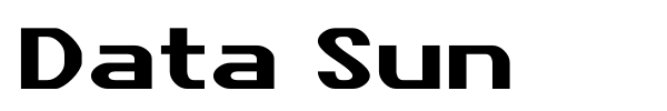 Data Sun font preview
