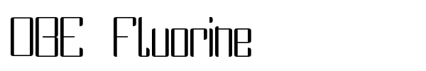 DBE Fluorine font