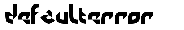 DefaultError font