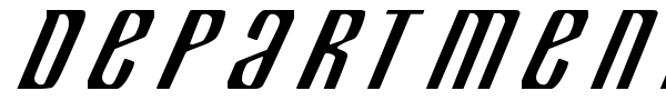 Department H + K font