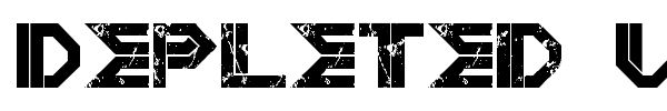 Depleted Uranium font