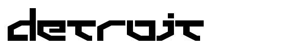 Detroit font