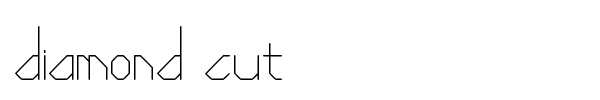 Diamond Cut font
