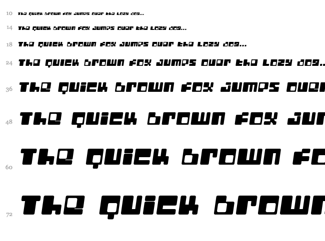Digit Lo-Fi font waterfall