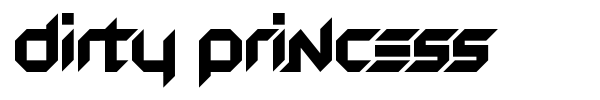 Dirty Princess font