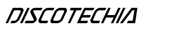 Discotechia font