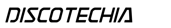 Discotechia font preview