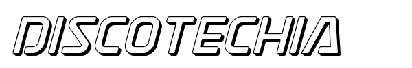 Discotechia font preview