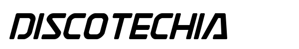 Discotechia font preview