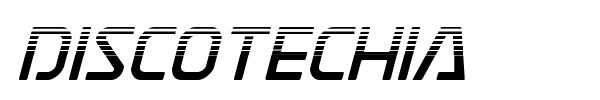 Discotechia font preview