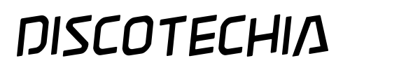 Discotechia font preview