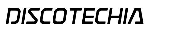 Discotechia font preview