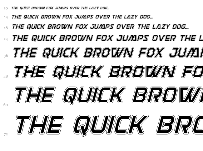 Discotechia font waterfall