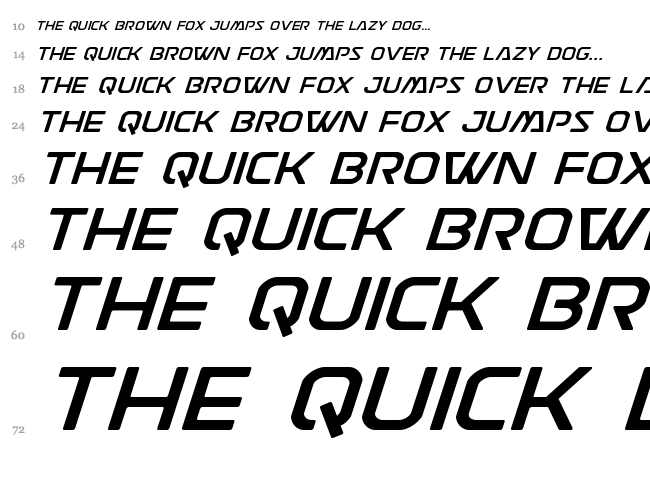 Discotechia font waterfall