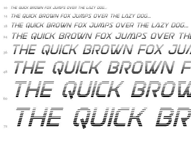 Discotechia font waterfall