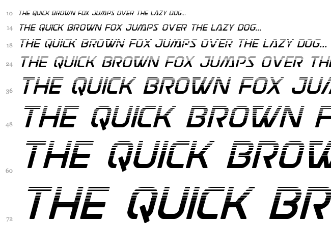Discotechia font waterfall