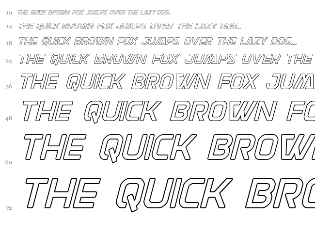 Discotechia font waterfall