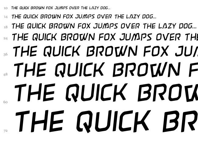 Discotechia font waterfall