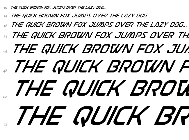 Discotechia font waterfall