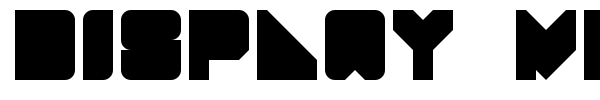 Display New RD font