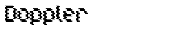 Doppler font