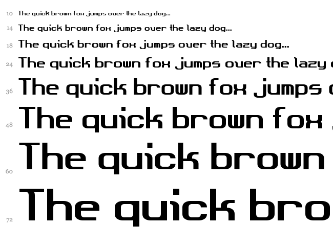 Dot Boundary font waterfall