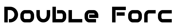 Double Force 7 font preview