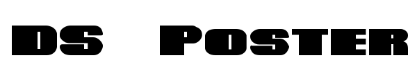 DS Poster font