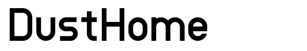 DustHome font