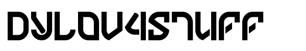 Dylov4stuff font