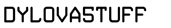 Dylova5tuff font