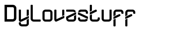 Dylovastuff font