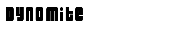 Dynomite font