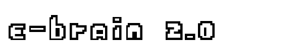 E-Brain 2.0 font