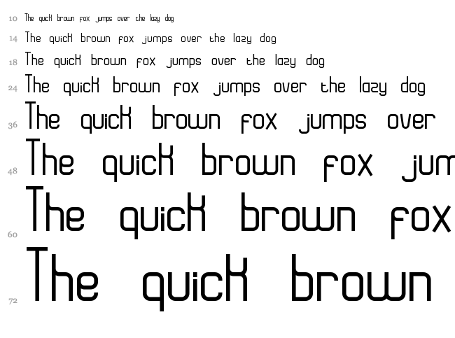 Eazy font waterfall