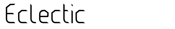 Eclectic font