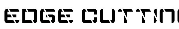 Edge Cutting font preview