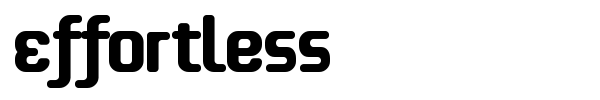 Effortless font
