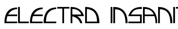 Electro Insanity font