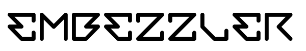 Embezzler font