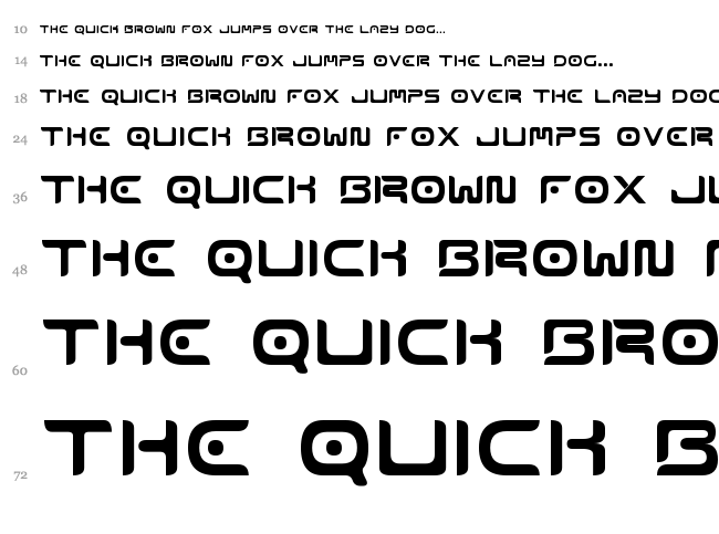 Emophonic font waterfall
