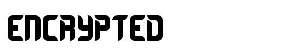Encrypted font