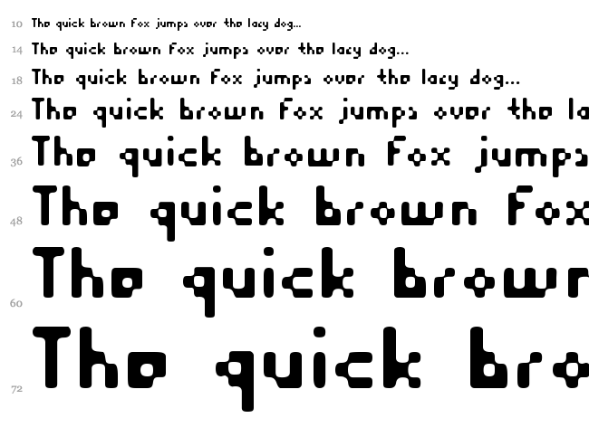 Equilibrium font waterfall