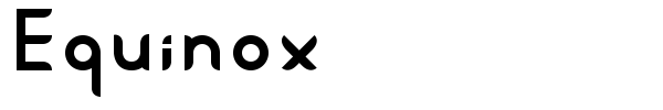 Equinox font