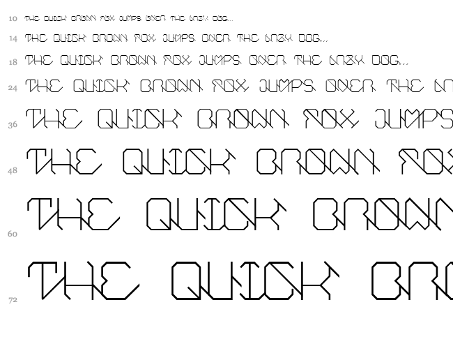 EUnity font waterfall