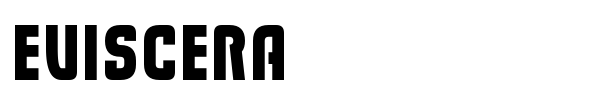 Eviscera font