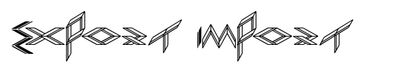 Export Import font
