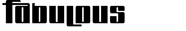 Fabulous font